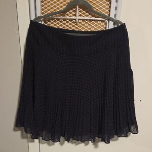 The Limited Navy Polka Dot Skirt Size Lg